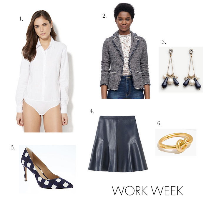 Elements of Style - Fashion Friday: Uniform Dressing- Skirt + Bodysuit