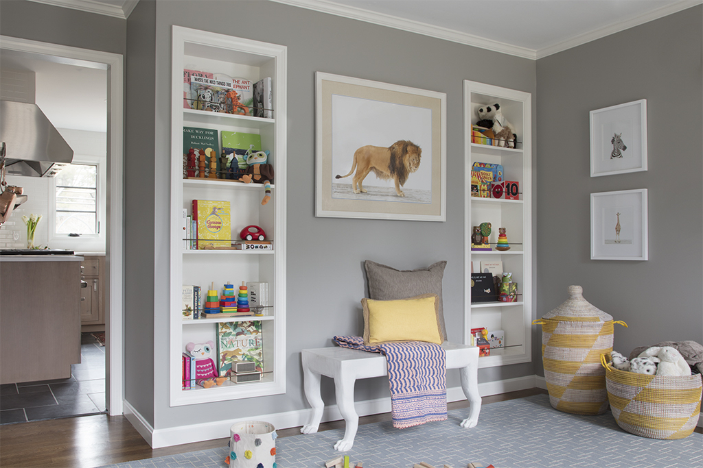 divide living room into playroom